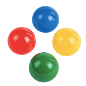 palline di plastica colorate