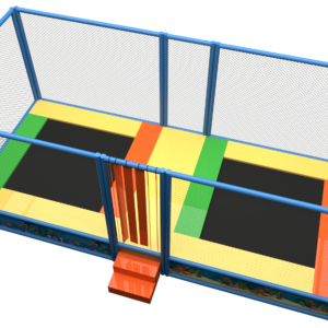 playground da interno tappeto elastico doppia postazione