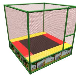 trampolino a una postazione da interno playground