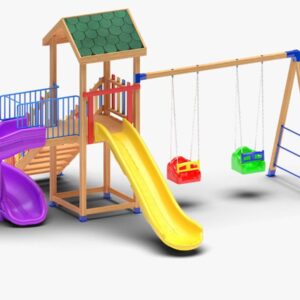 torretta in legno - playground da esterno