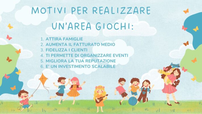 MOTIVI PER REALIZZARE UN'AREA GIOCHI NEL TUO LOCALE